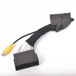 Car Navigation System Reversing Rear View Camera Adapter Cables Harness For Ford Mustang  EcoSport SYNC 1 2 3 RCA for Lincoln