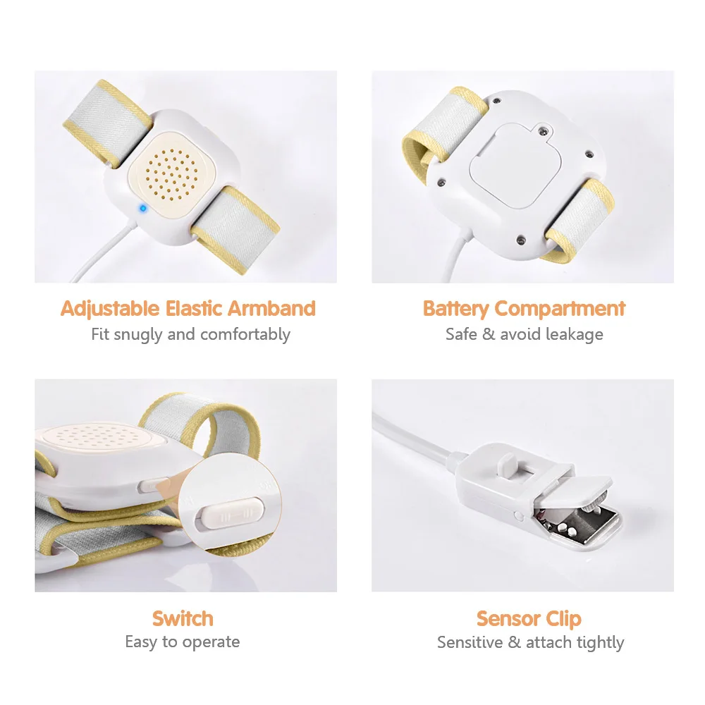 Children’s Bedwetting Alarm with Sound, Light and Vibration