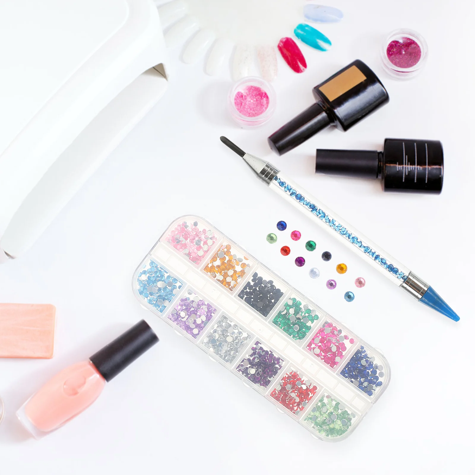 

1 set Point Drill Pen Set Blue Rhinestone Picker Beads Painting Tool For Diamond Art Craft Home Decor Cell Phone Case Dotting