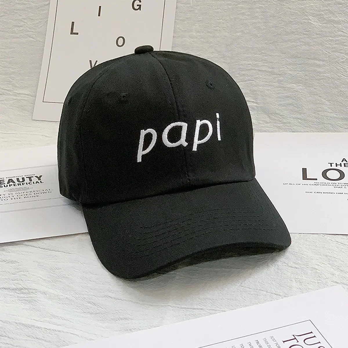 للجنسين بابي التطريز قبعات البيسبول الربيع والخريف في الهواء الطلق قابل للتعديل قبعات عادية واقية من الشمس قبعة قبعة رياضية