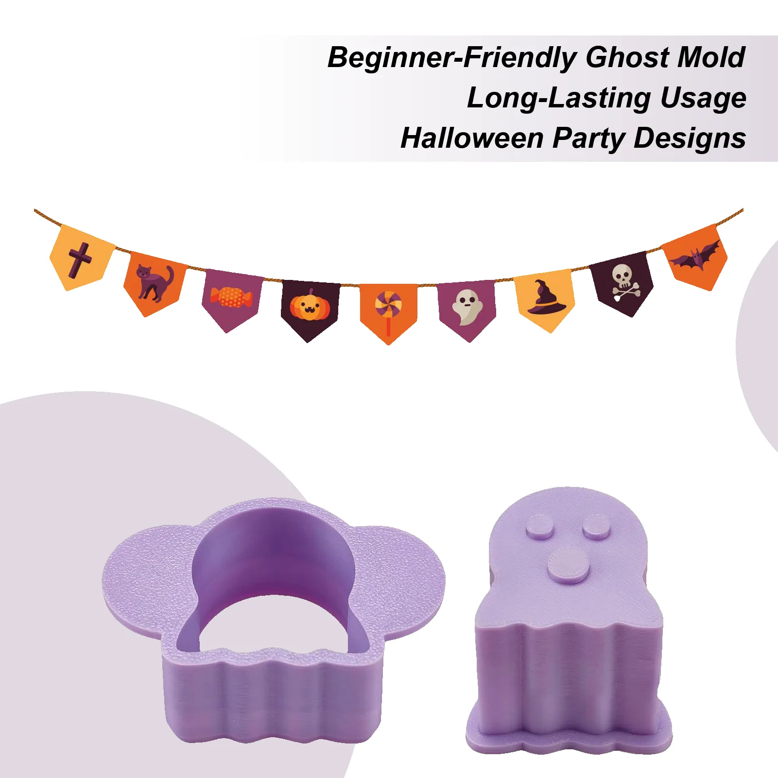 Halloween Resin Mold Handmade Baking Moulds Non-Stick Festive Mold Craft Tool For School Festival Halloween Celebration Event