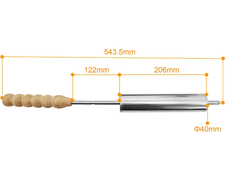 2 pçs lidar com chaminé bolo torrador máquina de pão novo 220v para nozes milho frutas água em padarias