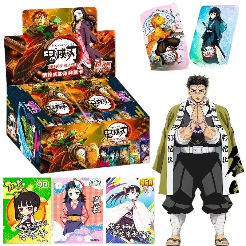 New Original Demon Slayer Cards Infinite Train SSP Card Diamond Rare Card Tanjirou Kamado Nezuko Character Collection Card