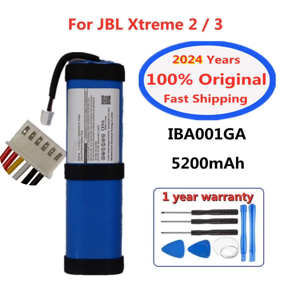 2024 100% Original Player Speaker Battery For JBL Xtreme Boombox 2 3 Flip 3 4 5 6 1 2Charge 5 4 3 2016 Bluetooth Audior Battery