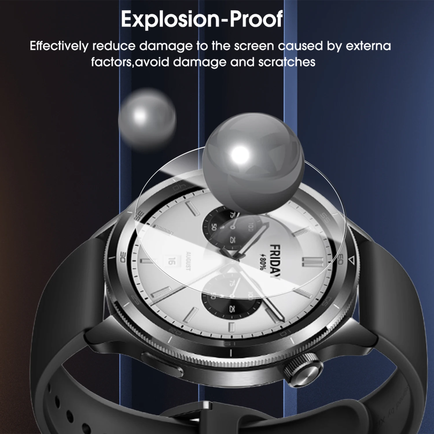 1/5Pcsป้องกันฟิล์มสําหรับXiaomiนาฬิกาS4 41 มม.Smartwatchเต็มรูปแบบกระจกนิรภัยป้องกันหน้าจอสําหรับMiนาฬิกาS4 41 มม.