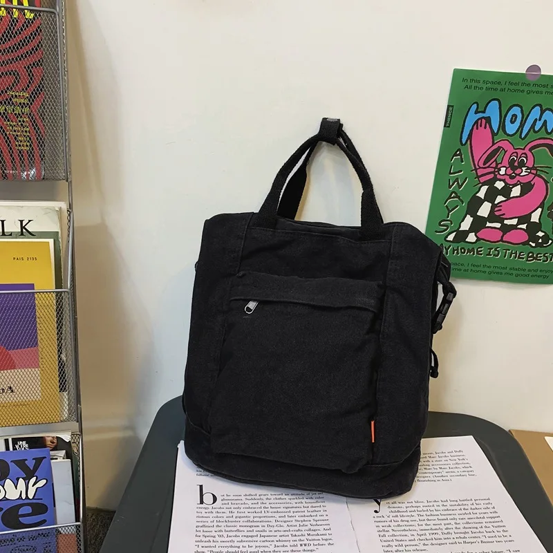 

Casual simple backpack female high school student school bag large capacity trend mori original style travel backpack