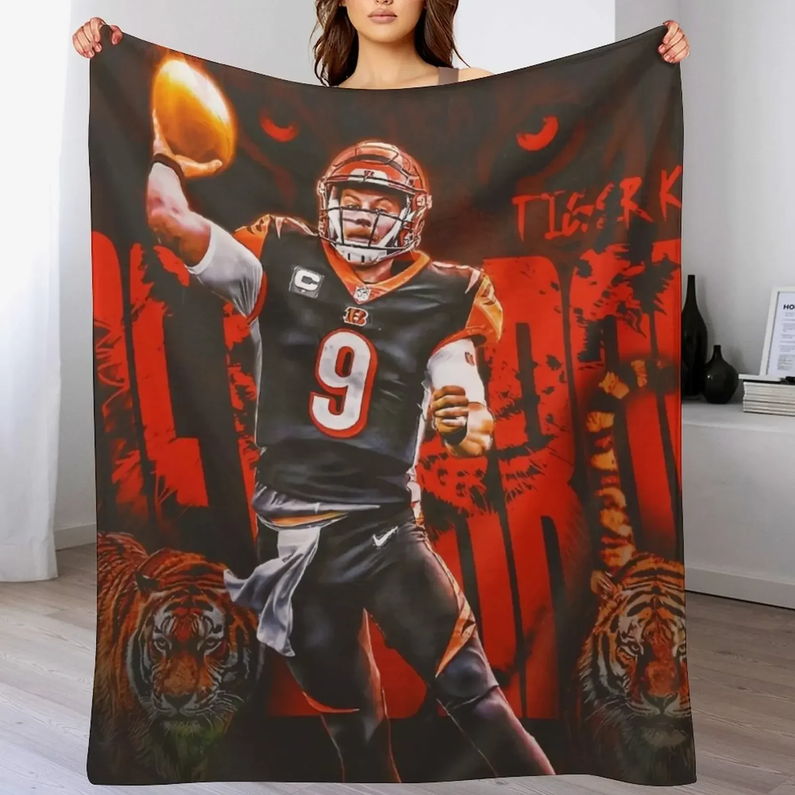 

Tiger King Joe Throw Blanket Cozy Throw Blanket for Bed Sofa Chair