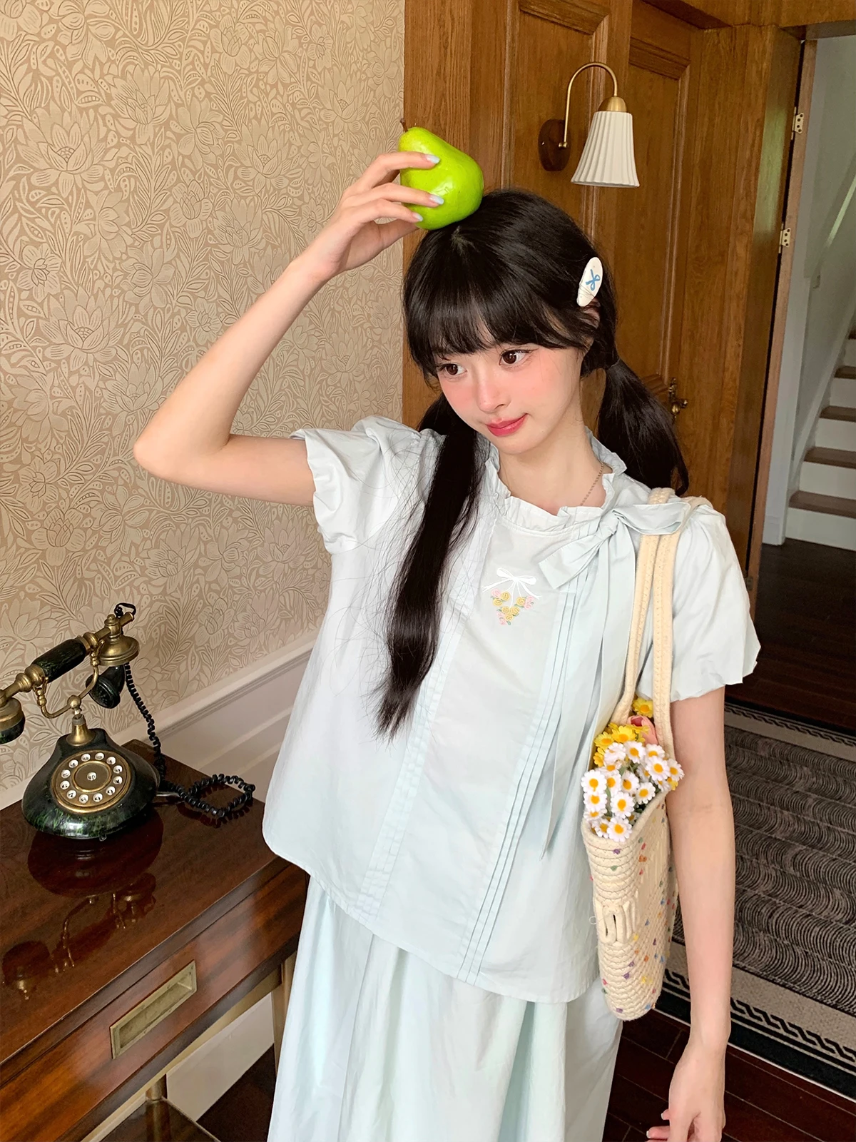 

Комплект из двух предметов: милая юбка и топ Bibi Bency Sweet Sle ort Sve irt And f, женский очаровательный летний костюм