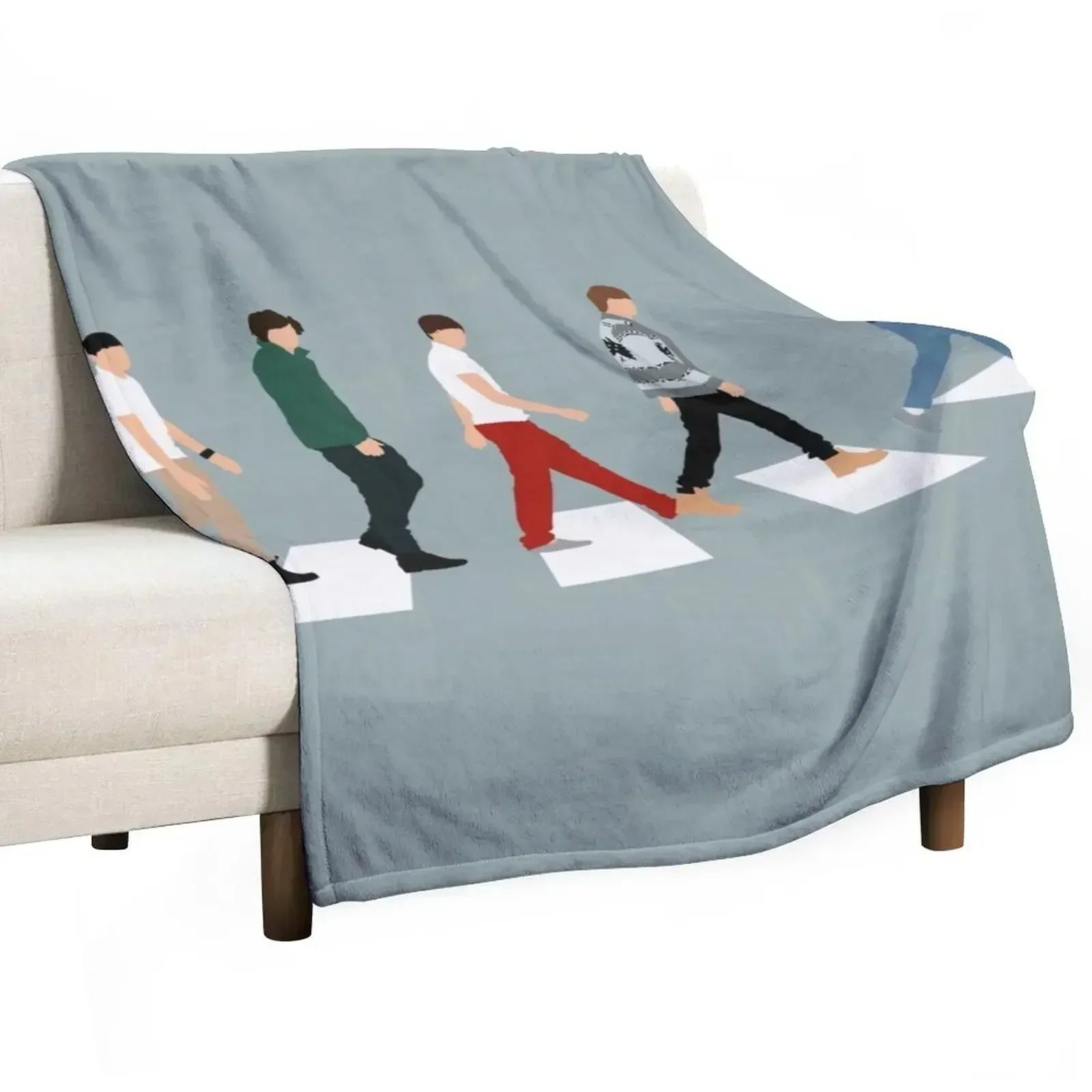 1D crossing street Throw Blanket Sofa Plaid on the sofa Comforter Summer Fashion Sofas Luxury Blankets