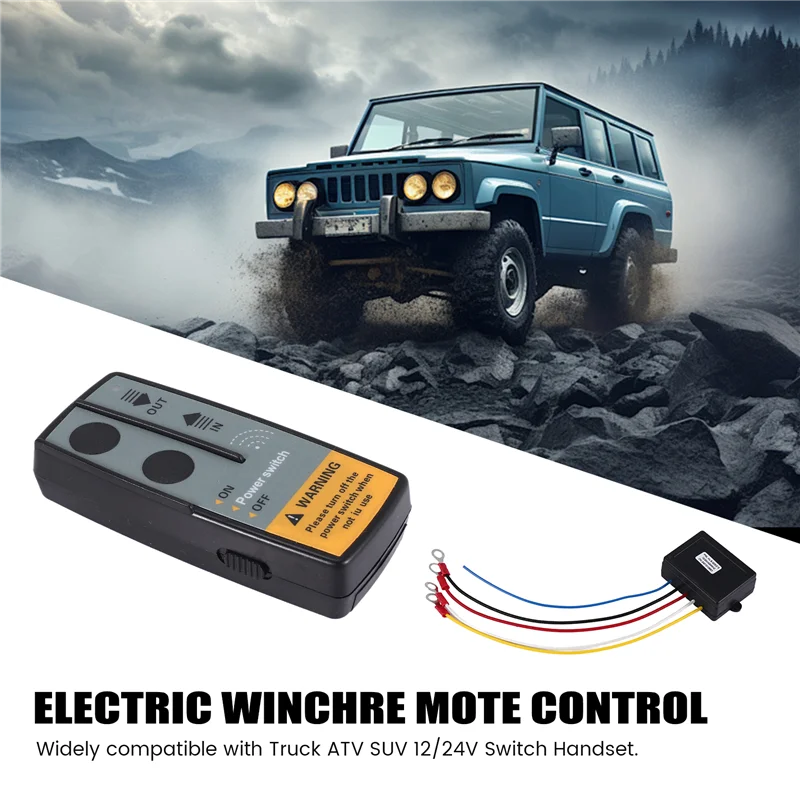 A33K-3Set 12 فولت 24 فولت 2.4 جرام 50 متر العالمي سيارة اللاسلكية ونش كرين تحكم عن بعد مع التوأم سماعة المدى عن بعد #4