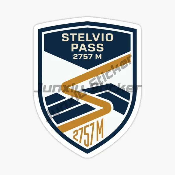 STELVIO PASS ITALIA Car Stickers Decorate Cars Rooms Wardrobes Desks Computer Bicycle Vinyl Self-adhesive Decals