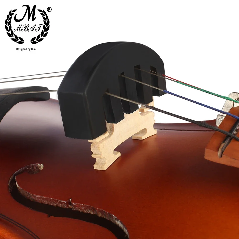 M MBAT 1pcs Rubber Cello Violin Mute Silencer Practice Fiddle Decrease the Volume Accessories Tools Not Disturb Others to Rest