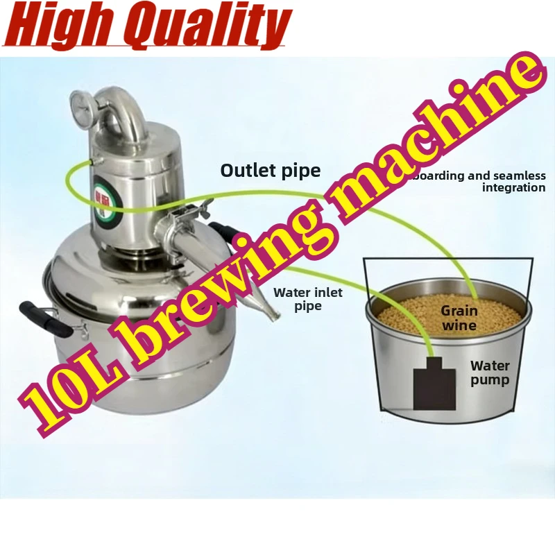 Destilador de Agua de 10L, Equipo de Destilación, Máquina de Elaboración