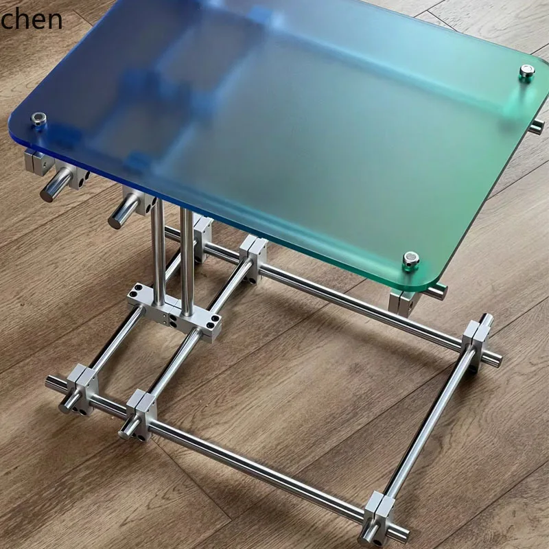 

ZML Acrylic Living Room Sofa Side Table Household Bathroom Supplies Storage Rack Bedroom Bedside Shelf