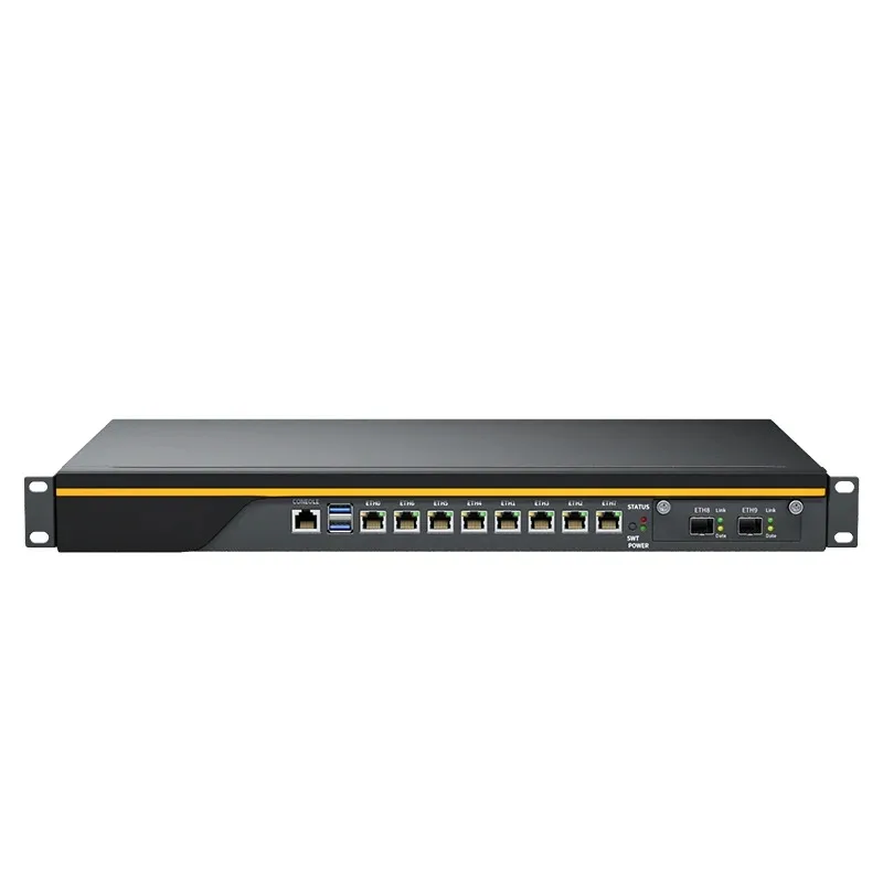 Rackmount Firewall Router 8LAN 4x10G SFP Network Management Security Appliance C236 6th-9th Gen Core CPU