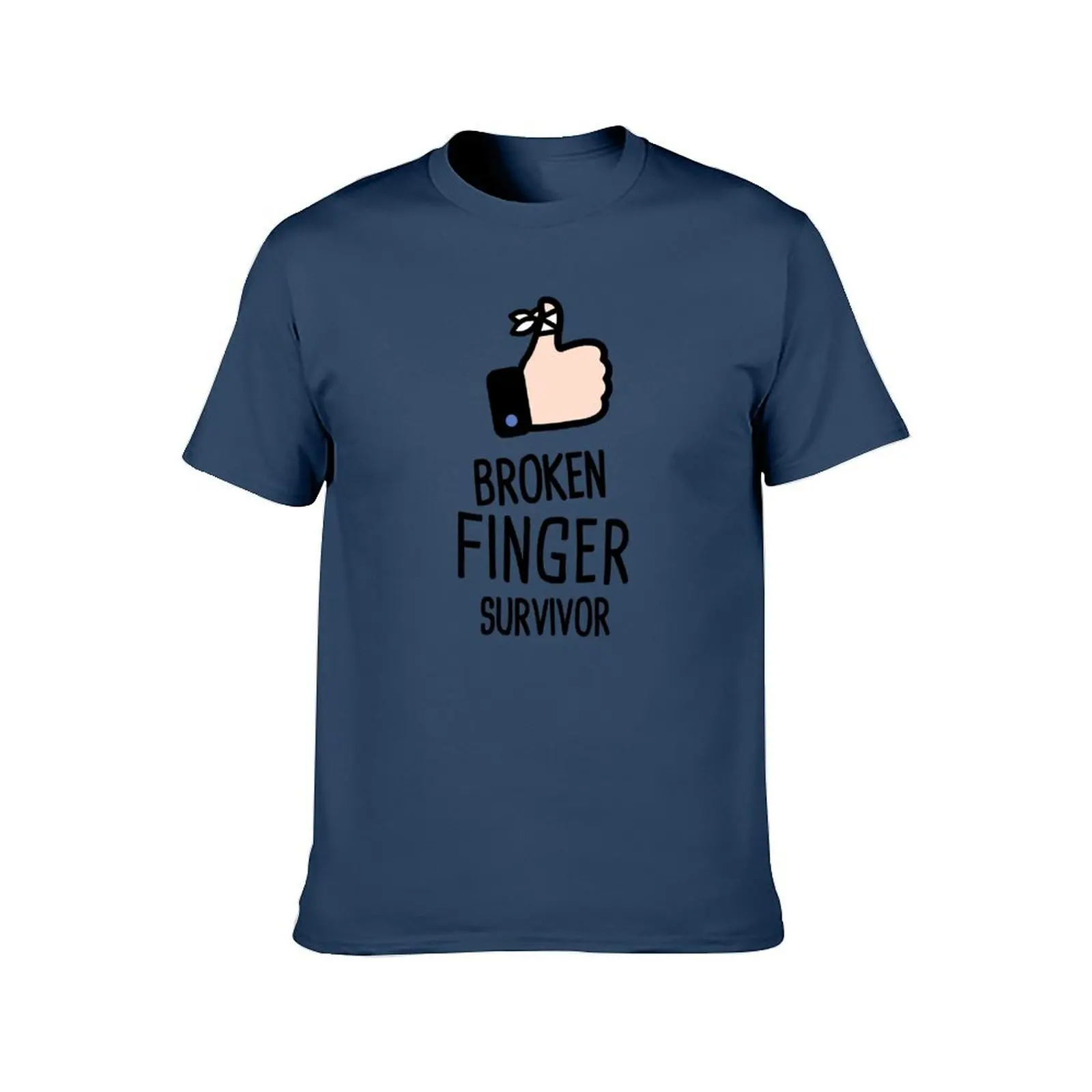 Survivor - Get Well Gift Fractured Broken Finger T-Shirt t shirts for man pack white t shirt man cotton T-Shirt