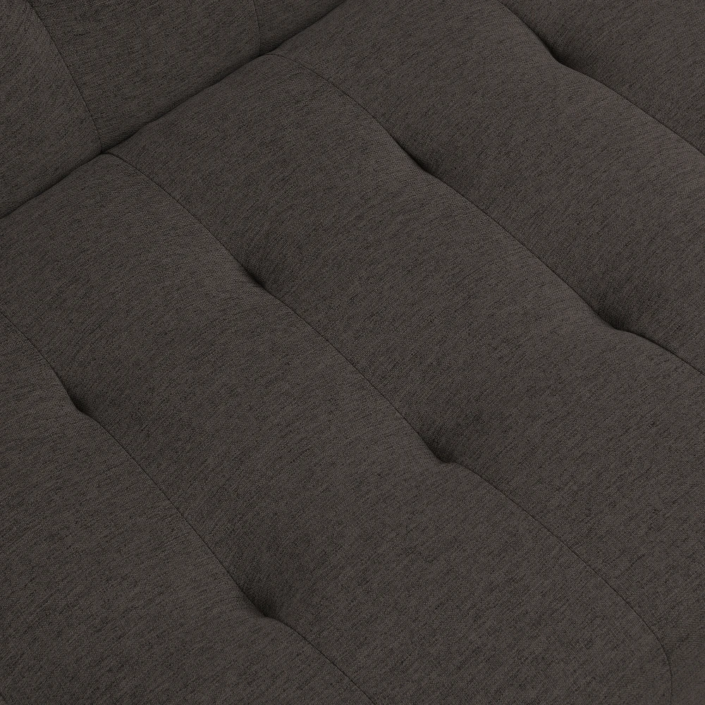 HOLZRAHMEN, EDELSTAHLBEIN, FUTON, SOFA-BETT Espresso