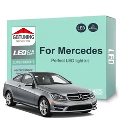 LED Interior Light Bulb Kit For Mercedes Benz MB C E S M Class W202 W203 S203 W204 S204 W210 W211 S211 W212 S212 W220 W221 W164