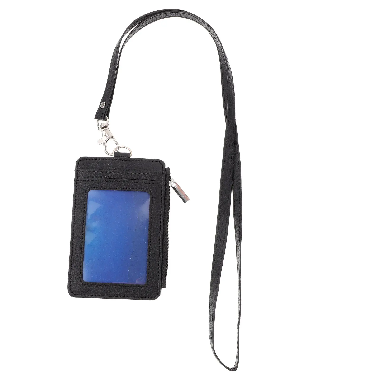 

Card Holder with Lanyard Thick Polyester Id Badge Holder for Name Tags School Student Teacher Work Cards Anti Scratch Protective