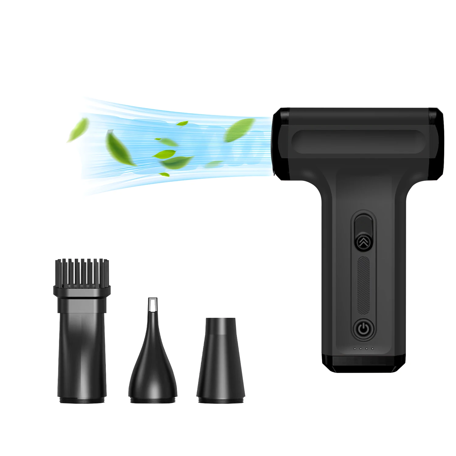 Ventilador Turbo recargable por USB, soplador de chorro Turbo de 130000RPM, soplador de aire sin escobillas para PC/teclado/limpieza del hogar