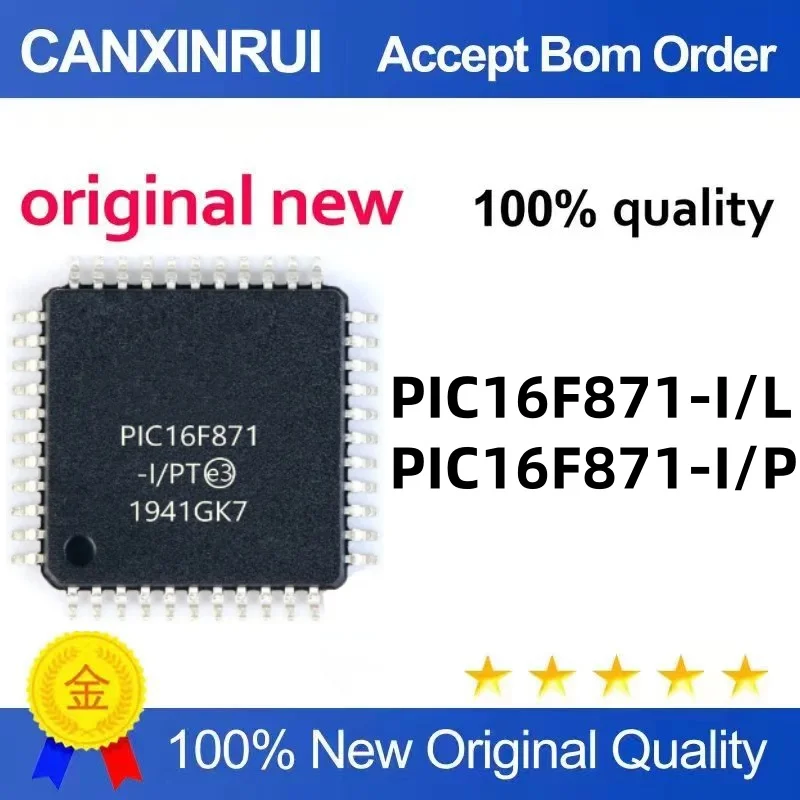 

PIC16F871 PIC16F871-I/L PLCC44 PIC16F871-I/P DIP40 microcontroller