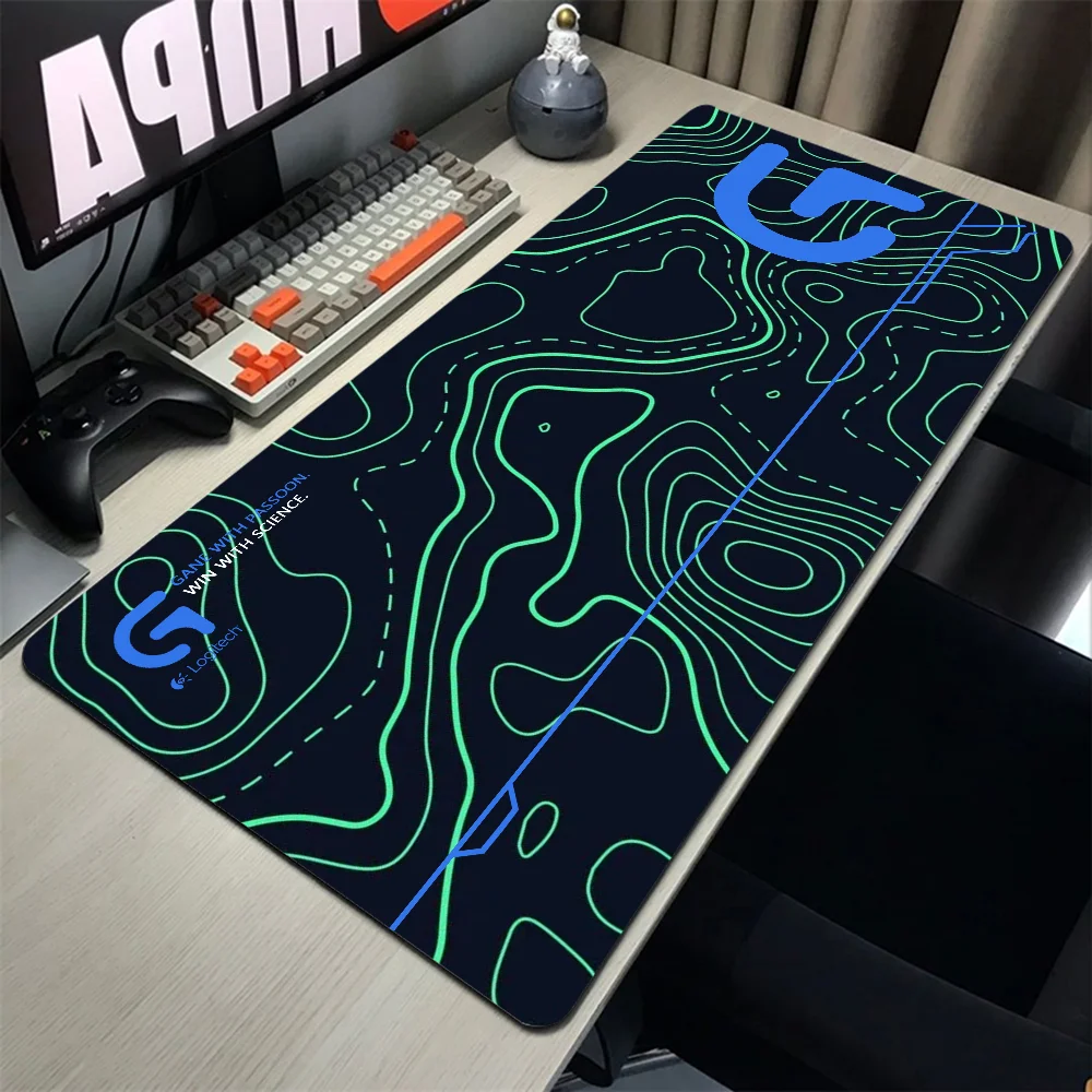 

Large Gaming Mouse Pad Logitech G Logo Keyboard Carpet Mouse Mat NoSlip Rubber Table Rug 900X400 XXL Desk Mat Computer Mousepad