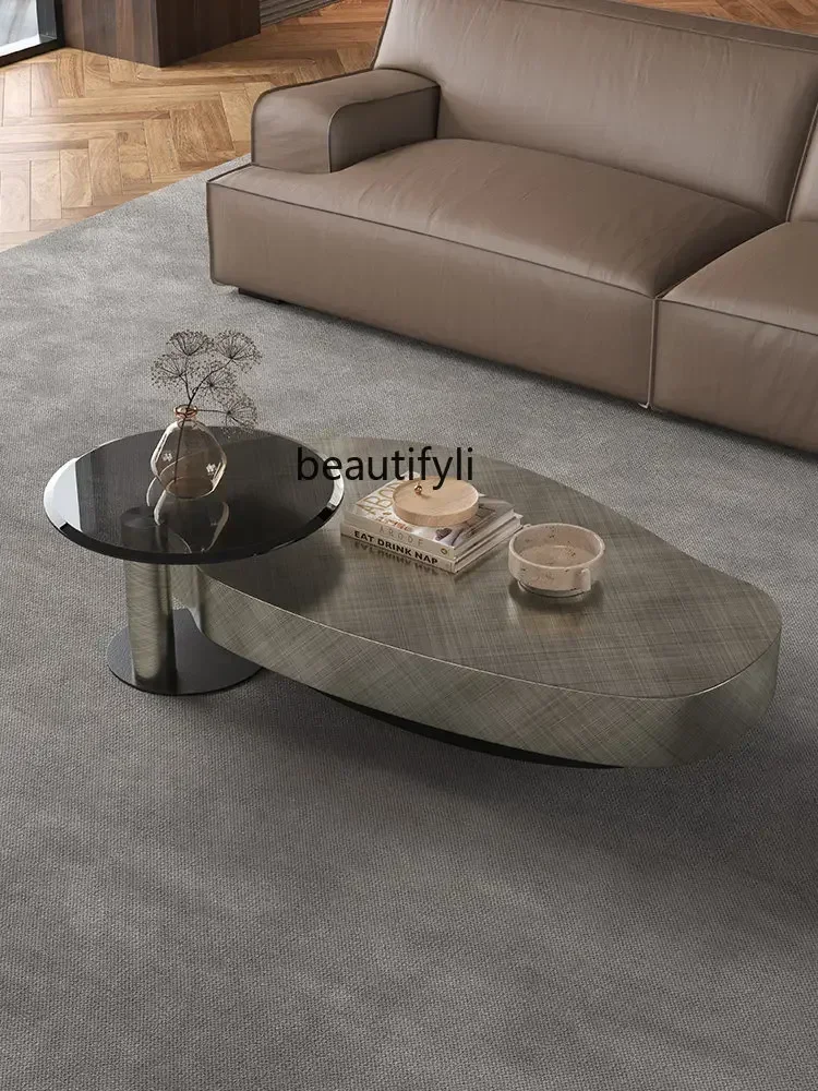 

ssK178 ss 25 Modern Simple Stainless Steel Special-Shaped High-End Affordable Luxury Home Living Room Creative Coffee Table Comb