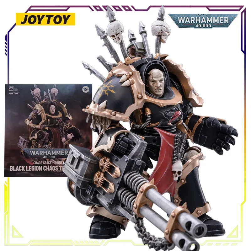 Joytoy original warhammer 40k série terminator do caos forças anime figura de ação modelo brinquedos modelo colecionável presentes para meninos