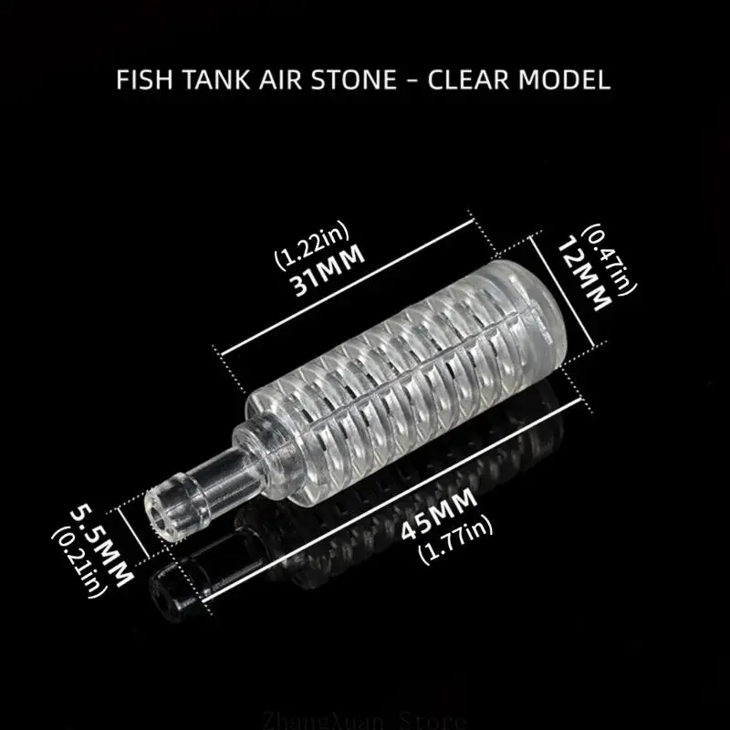 Luftsteindiffusor aus Kunststoff, 5er-Pack mit 45-mm-Körper, 12-mm-Breite, 31-mm-Diffusorabschnitt, 4-mm- oder – Detail 6