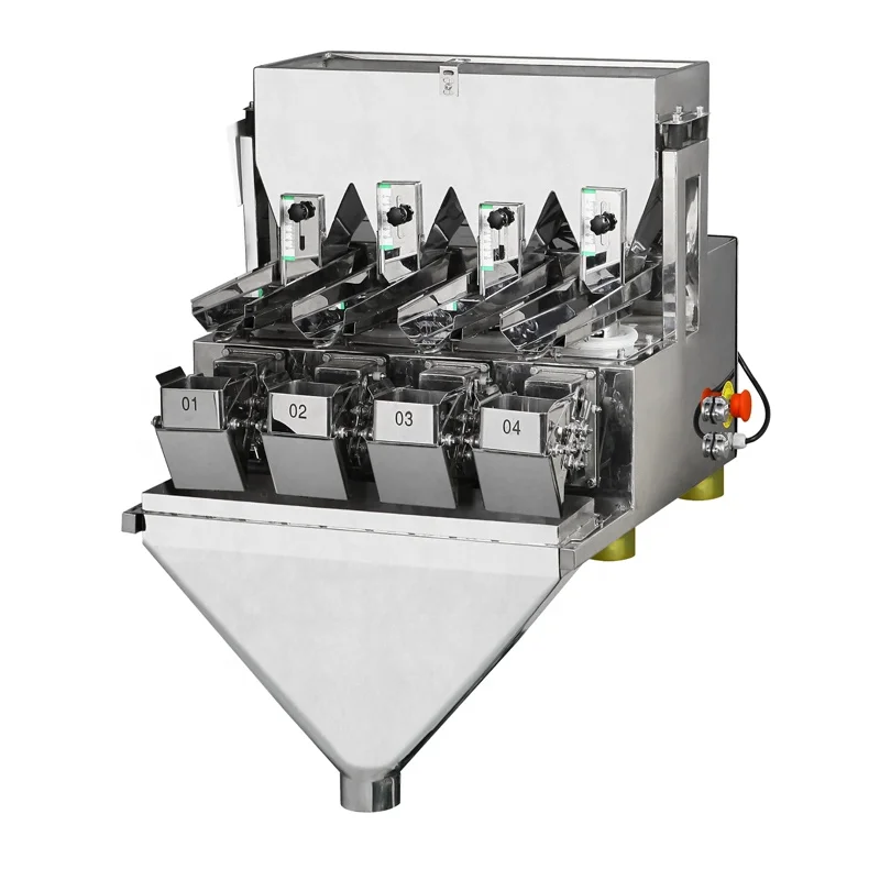 Industrial 4 Head Linear Weigher Automatic Grains Packaging Machine Economic Factory Granule Dispenser High Yield Fast Delivery