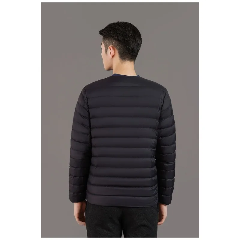 Winter Down-padded Jacket for Men Short Style Thin Inner Liner Thin Close-fitting and Warm Men's Close-fitting Jacket
