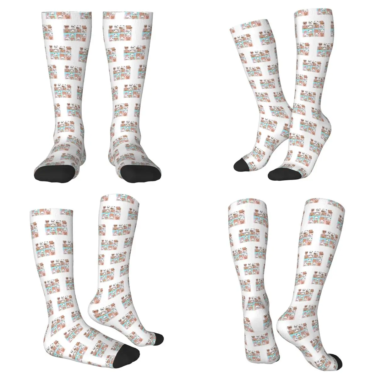 

All Seasons Bubu Dudu Panda-bubu-bear Socks Harajuku Crew Socks Hip Hop Stockings for Men Women