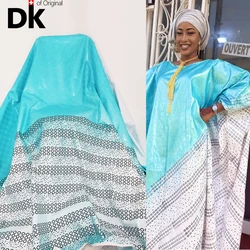 Mint Green Nigerian Original Bazin Riche 2022 High Quality Jacquard African Print Basin For Ankara Women Wedding Bride Material