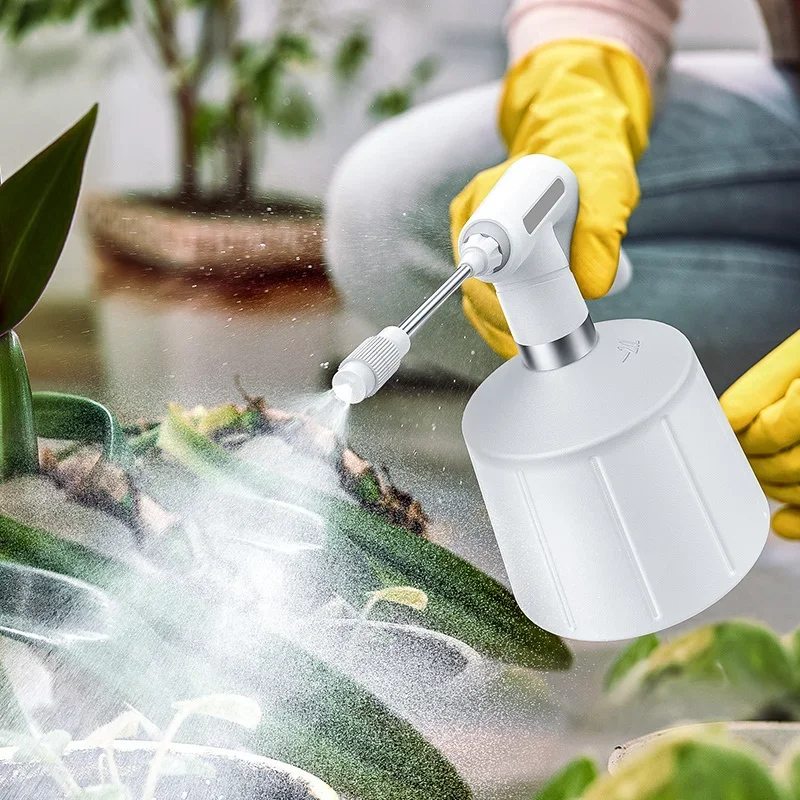 Botella pulverizadora de plantas eléctrica de 2L/2,5l, nebulizador de riego automático, pulverizador desinfectante USB, máquina