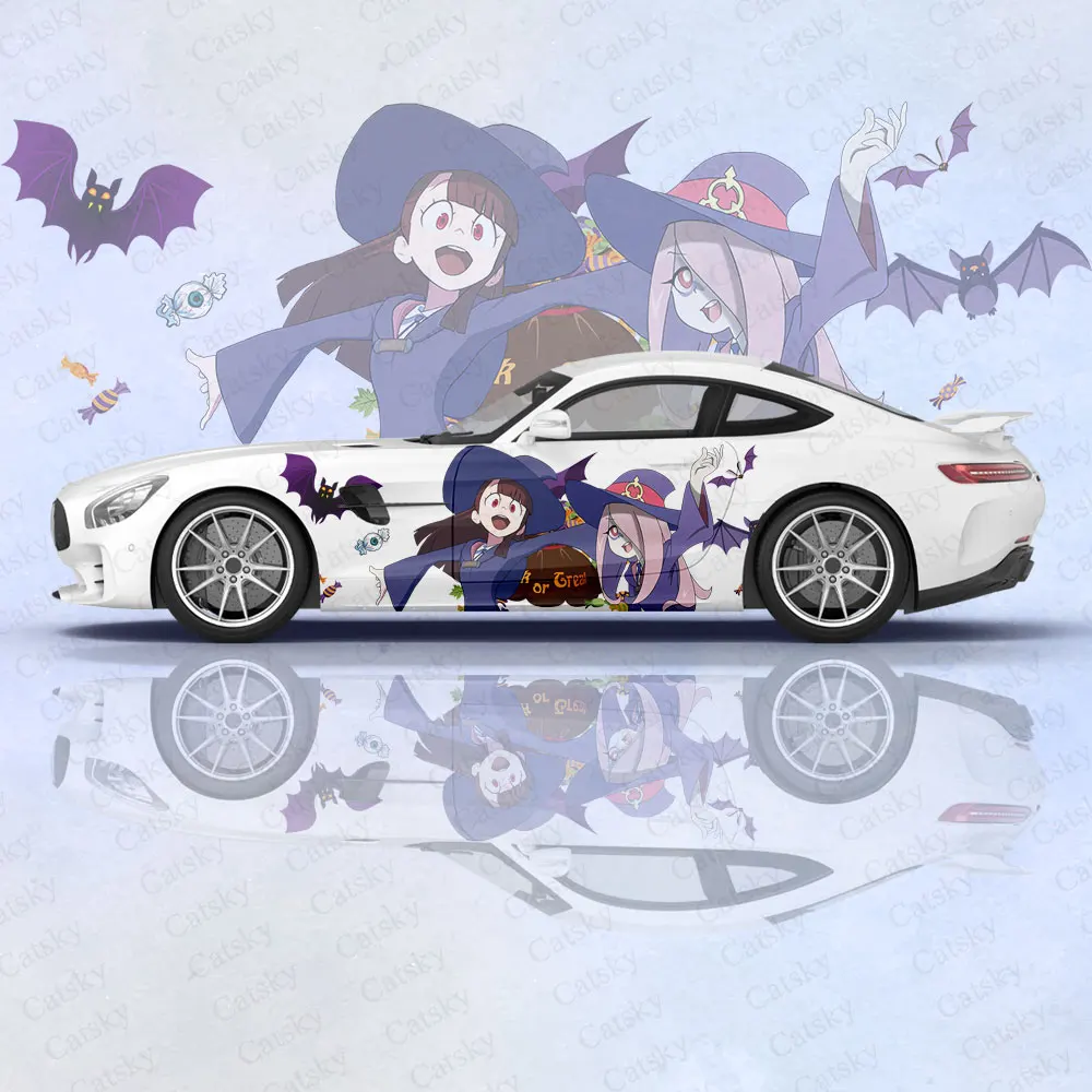 

Little Witch Academia Anime Girl Car Body Stickers Itasha Vinyl Car Side Decal Sticker Car Sticker Automotive Decor Film