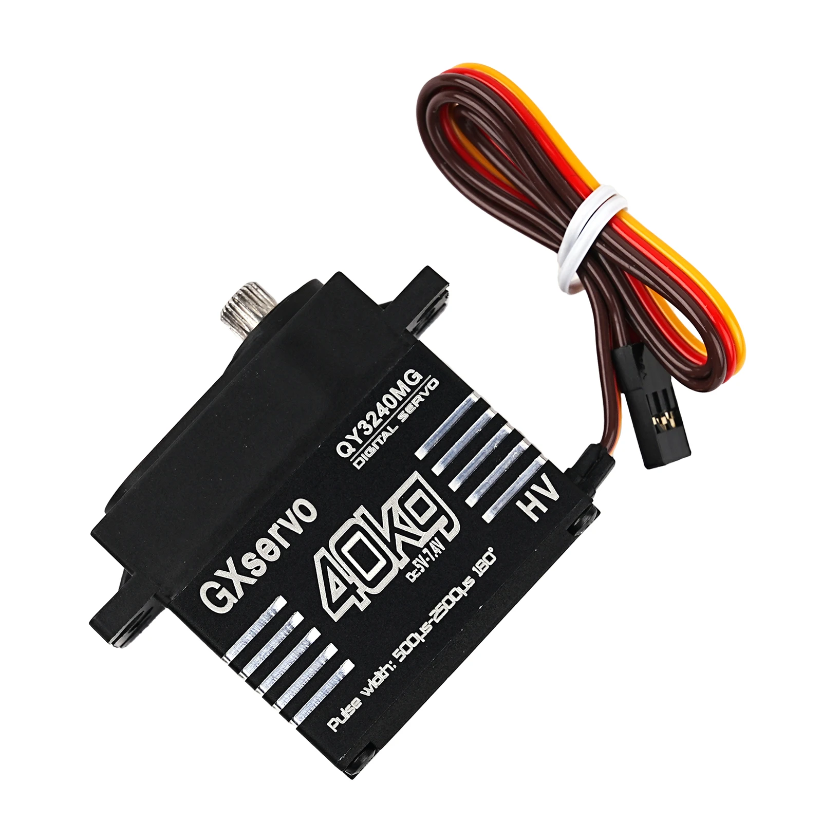 40KG Digital Servo 5.0-7.4V YP3240MG High Torque Semi-metal Motor 180 ° Angle-controlled Ip67 for 1:8 1:10 TRX6 Scx10 RC Crawler
