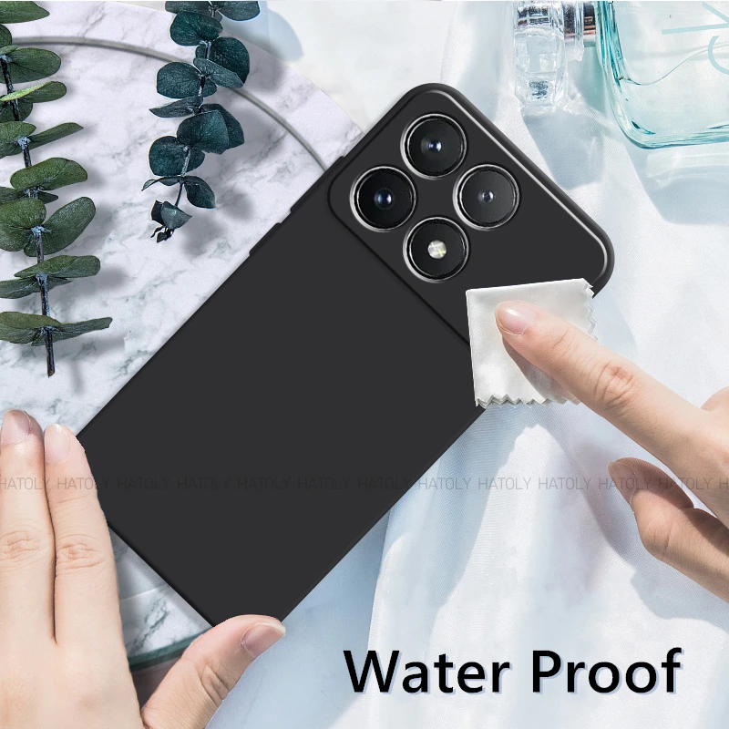 For Xiaomi Poco X6 Pro Case Xiaomi Poco X5 X6 Pro 5G Cover Luxury TPU Shockproof Liquid Silicone Phone Cover Xiaomi Poco X6 Pro