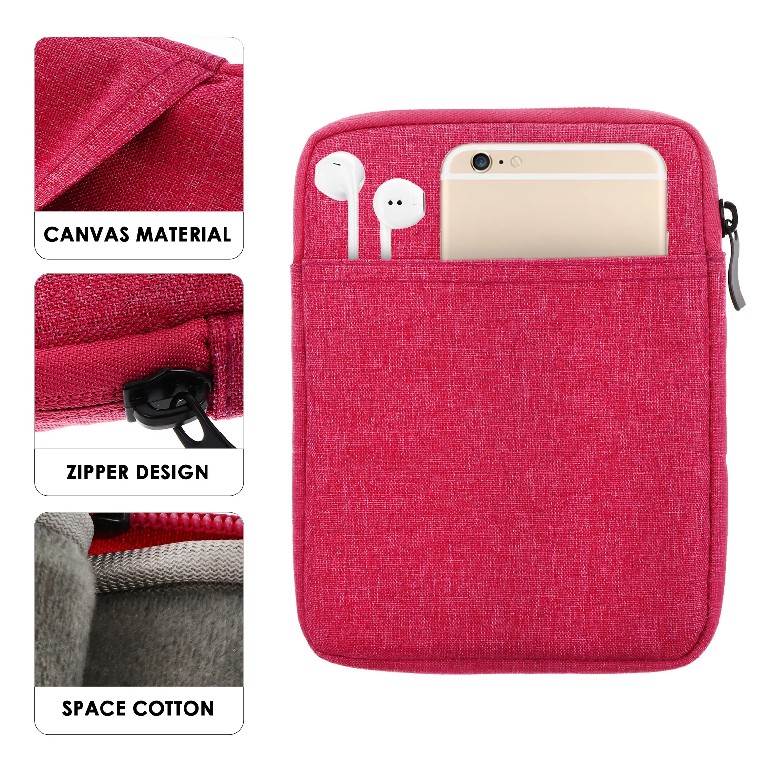 

1pc 6In E-Reader Case Waterproof Ultra-Thin Cover With Pocket Shockproof Anti-Dust For E-Book Protective Cover