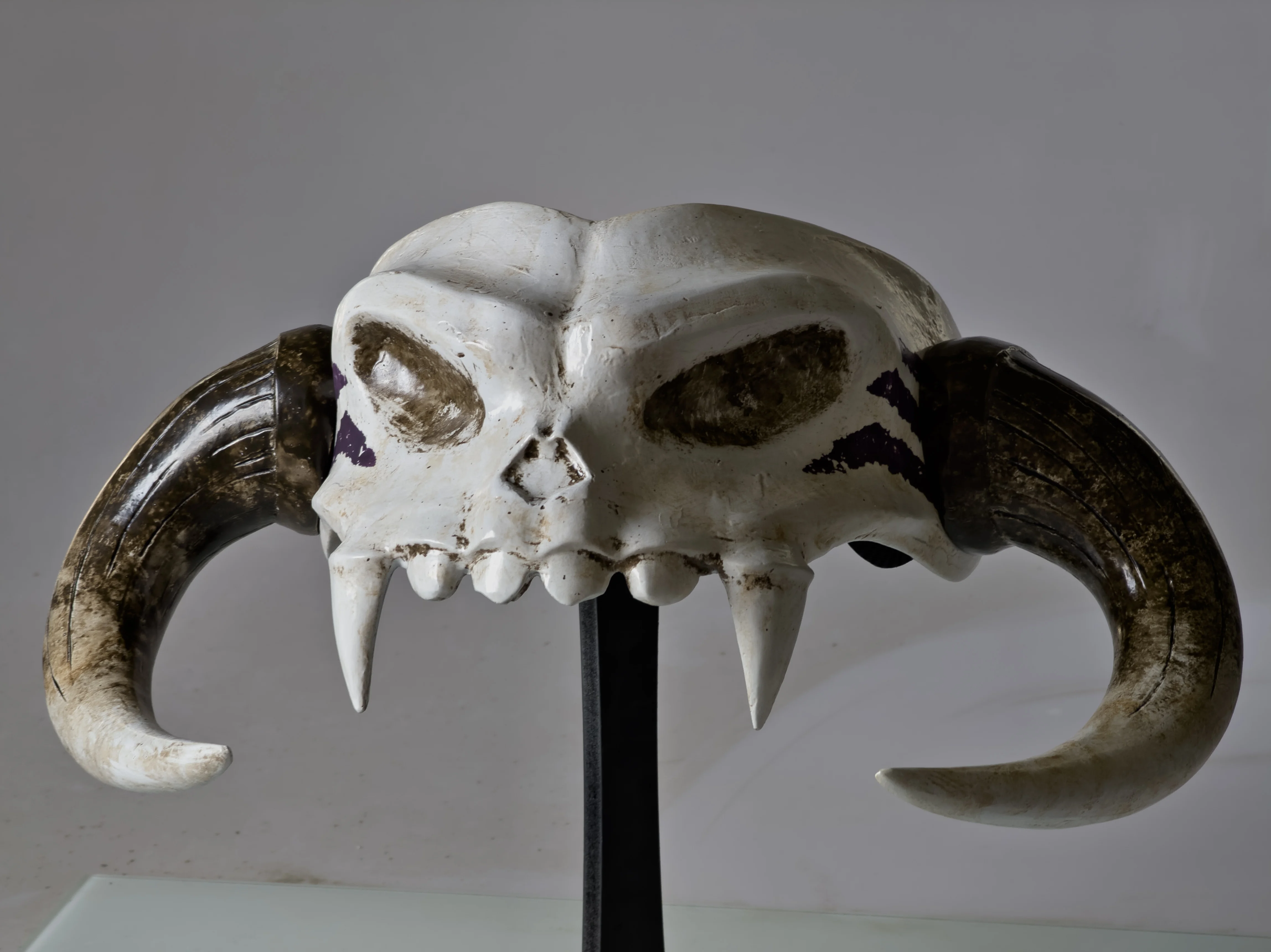 TOTK Evil Spirit Link Mask - Barbarian Horned Helmet Cosplay Prop for Transformation & Halloween