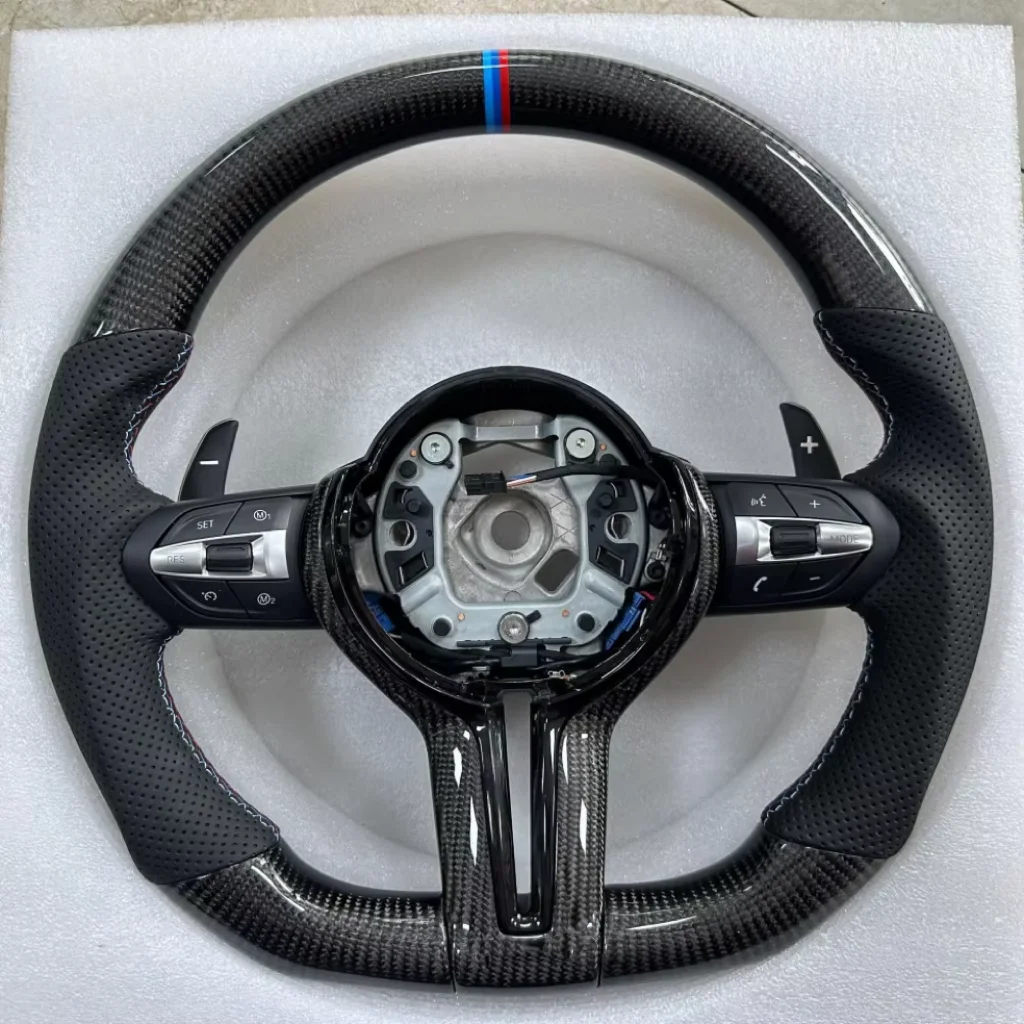 Suitable for BMW 1234567 series X123456 modified thong steering wheel M3M6 carbon fiber