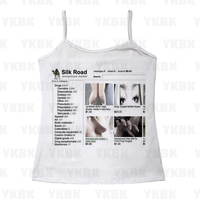 Vintage Y2k Printed Vest Strap for WOMEN Letter Punk 90s Sexy Corset Print Retro Cool Girl Gothic Fashion Vest Sleeveless Emo