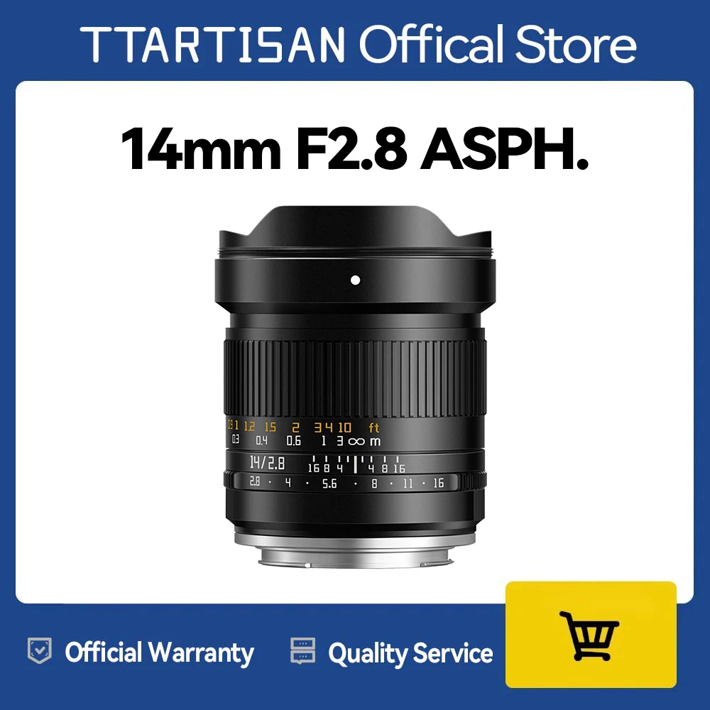 TTAartisan 14 ملم F2.8 مزدوج ASPH. عدسة واسعة الزاوية للغاية E Z RF L لسوني a7iv a7iii fx30 نيكون Z6 Z9 Z50 كانون R5 R6 R50 لوميكس S9 #1