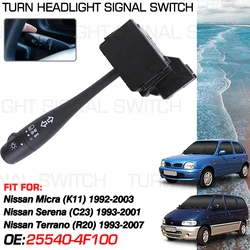 Car Headlight Stalk Switch For Nissan Micra K11 1992-2003 Nissan Serena C23 1993-2001 Nissan Terrano R20 1993-2007 25540-4F100