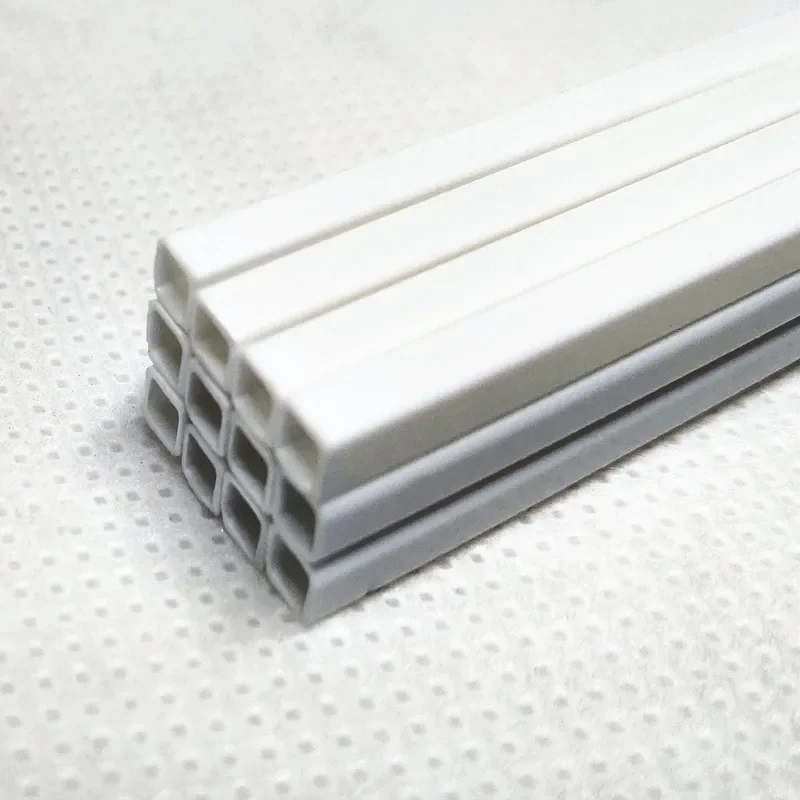 30 pcs  3*3/4*4/5*5/6*6/8*8 abs hollow tube used in model building decoration Length 50 cm DIY model materials