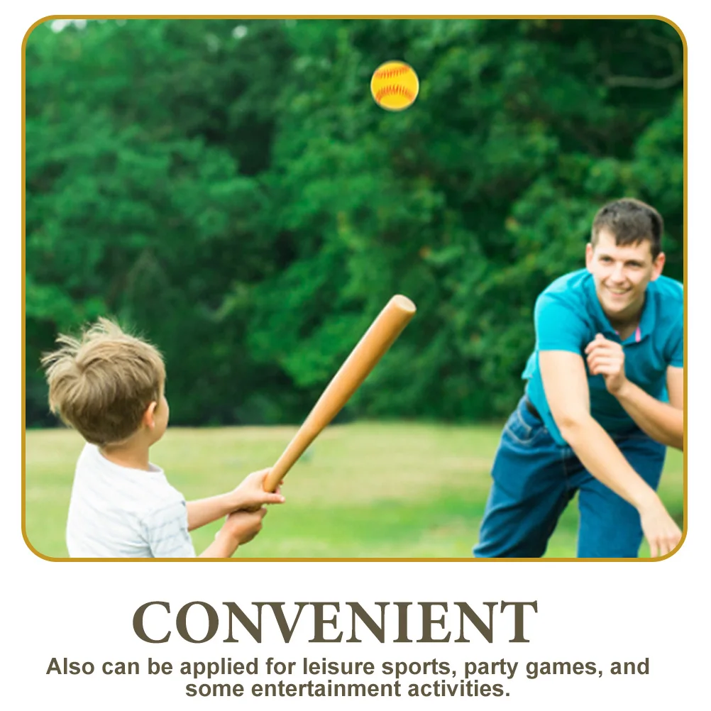 

6 Pcs Training Baseball Activity Safe Practice Balls Equipment Round Pu Sponge Child
