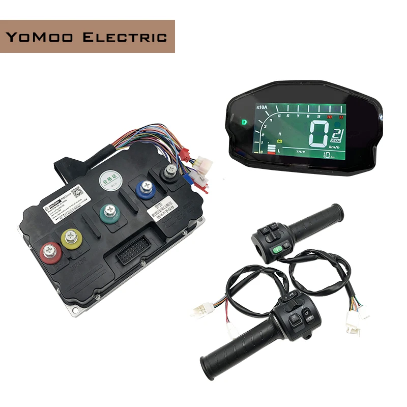 

Fardriver ND841800 84V DC 800A Peak 1800A 10KW-15KW PMSM BLDC Sine Wave Controller with DKD Display, T08 Throttle For E-Moped