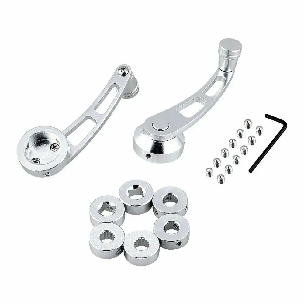 2Pcs Universal Car Window Handle Aluminum Alloy Winder Riser Replacement Vehicle Auto SUV Truck Car Window Handle High Quality