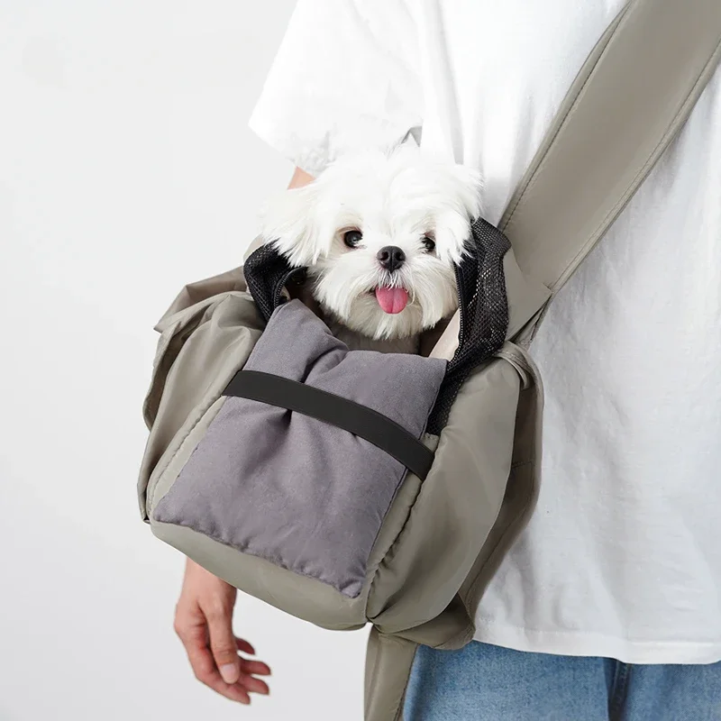 Pet Summer Breathable Handbag Multi-functional Dog Bag Cat Bag Teddy Bee Bear Go Out Portable Single Shoulder Crossbody Bag