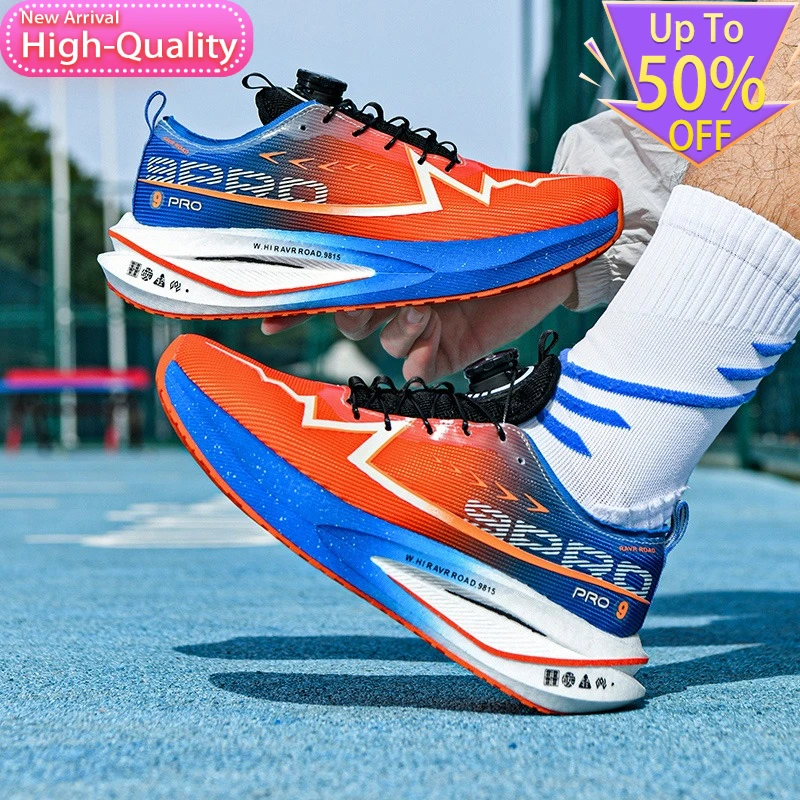 Spring New Lightweight Mens and Womens Sports Shoes Marathon Cushioning Wrapped Running Shoes Commuting Trendy Walking Shoes