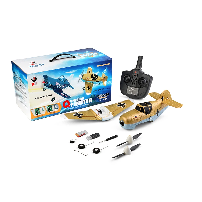 WLtoys-Avion de Cascadeur Électrique à Six Axes, Jouet d'Extérieur, A220, A210, A260, 2.4G, 4Ch, 6G/3D